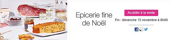 vente privee nourriture epicerie fine