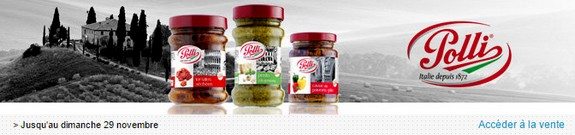 vente privee nourriture polli sauces antipasti tartinables