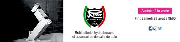 vente privee robinetterie accessoires salle de bain