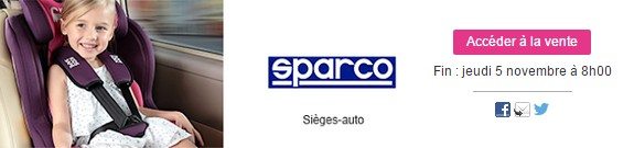 vente privee sieges auto rehausseurs enfant sparco