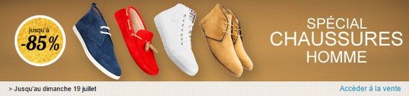 vente privee special chaussures homme