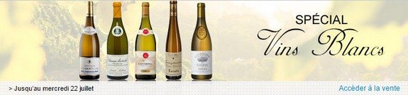 vente privee special vins blancs