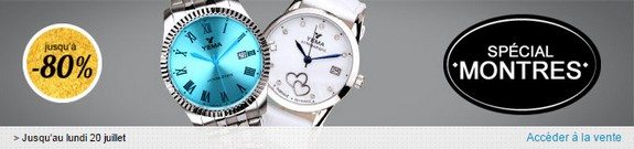 vente privee speciale montres homme femme