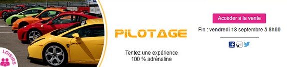 vente privee stage de pilotage automobile france