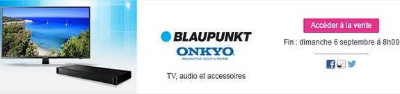 vente privee tv enceintes ecouteurs supports muraux telecommandes antennes blaupunkt onkyo