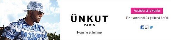 vente privee unkut homme femme