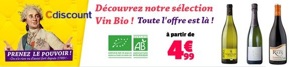 vente privee vin bio cdiscount