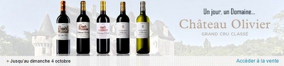 vente privee vin chateau olivier pessac leognan