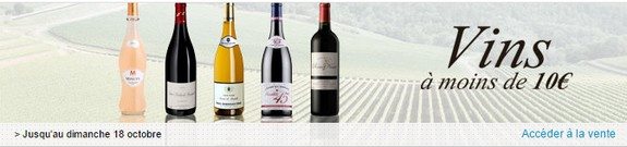 vente privee vins pas chers en dessous de 10 euros