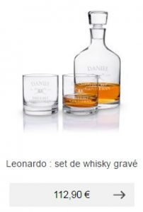 verres carafe whisky personnlisable degustation idee cadeau homme