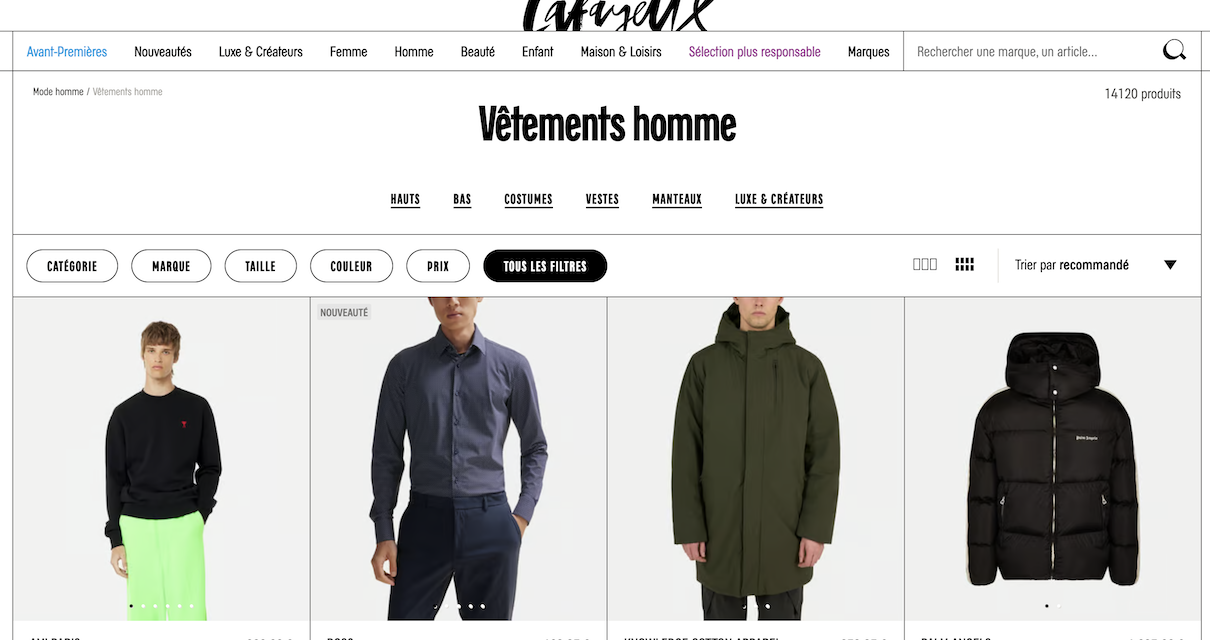 La mode homme aux Galeries Lafayette : Le choix & les prix !!