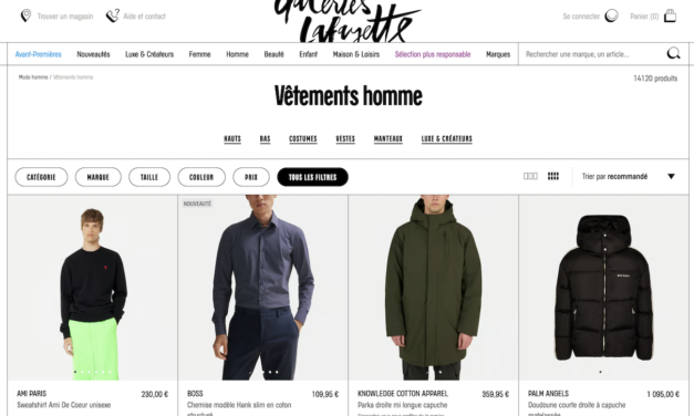 La mode homme aux Galeries Lafayette : Le choix & les prix !!