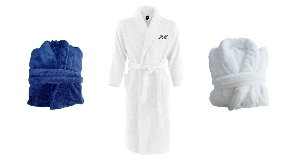 peignoir homme broderie initiales peignoir homme broderie initiales