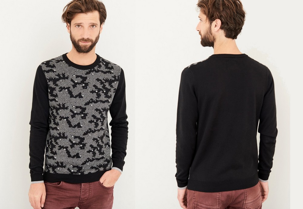 pull-col-rond-devred-motif-jacquard pull-col-rond-devred-motif-jacquard